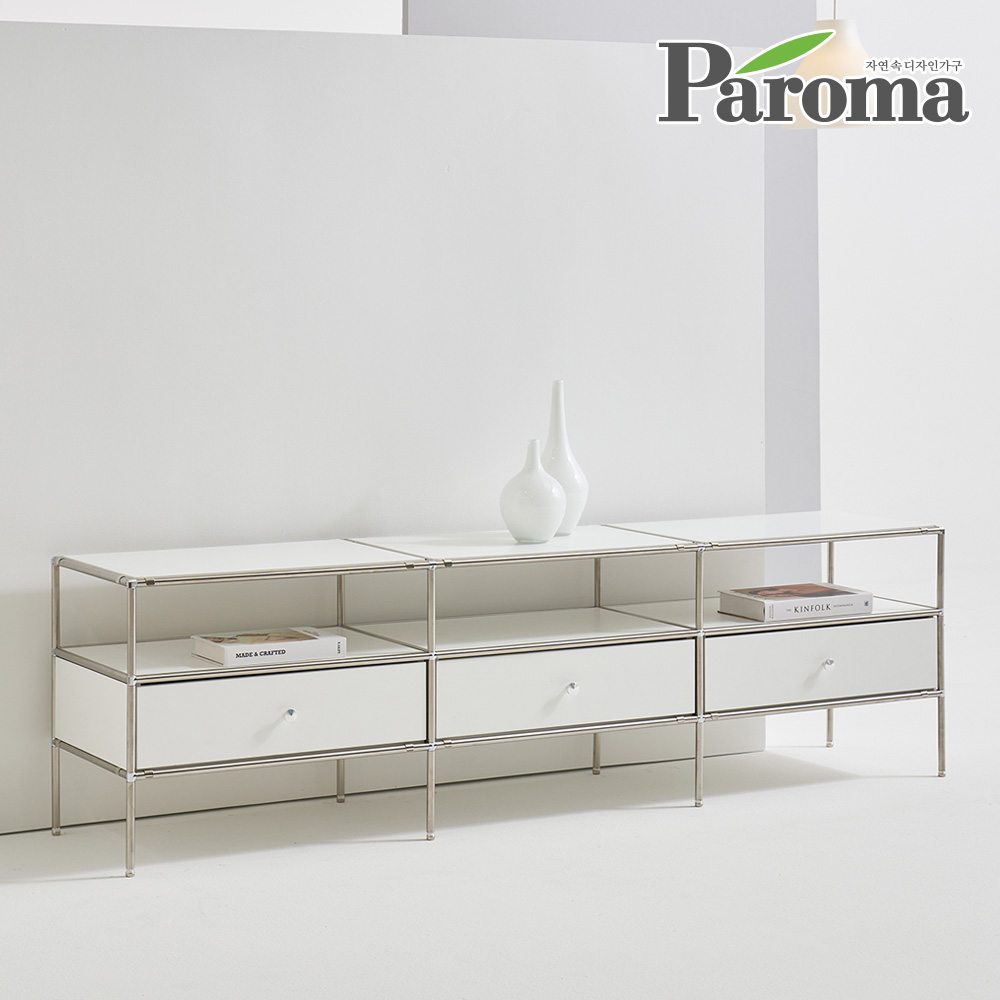 파로마 엘로디 미드센추리 모던 모듈 철제 1800 TV 수납 거실장 369,000원