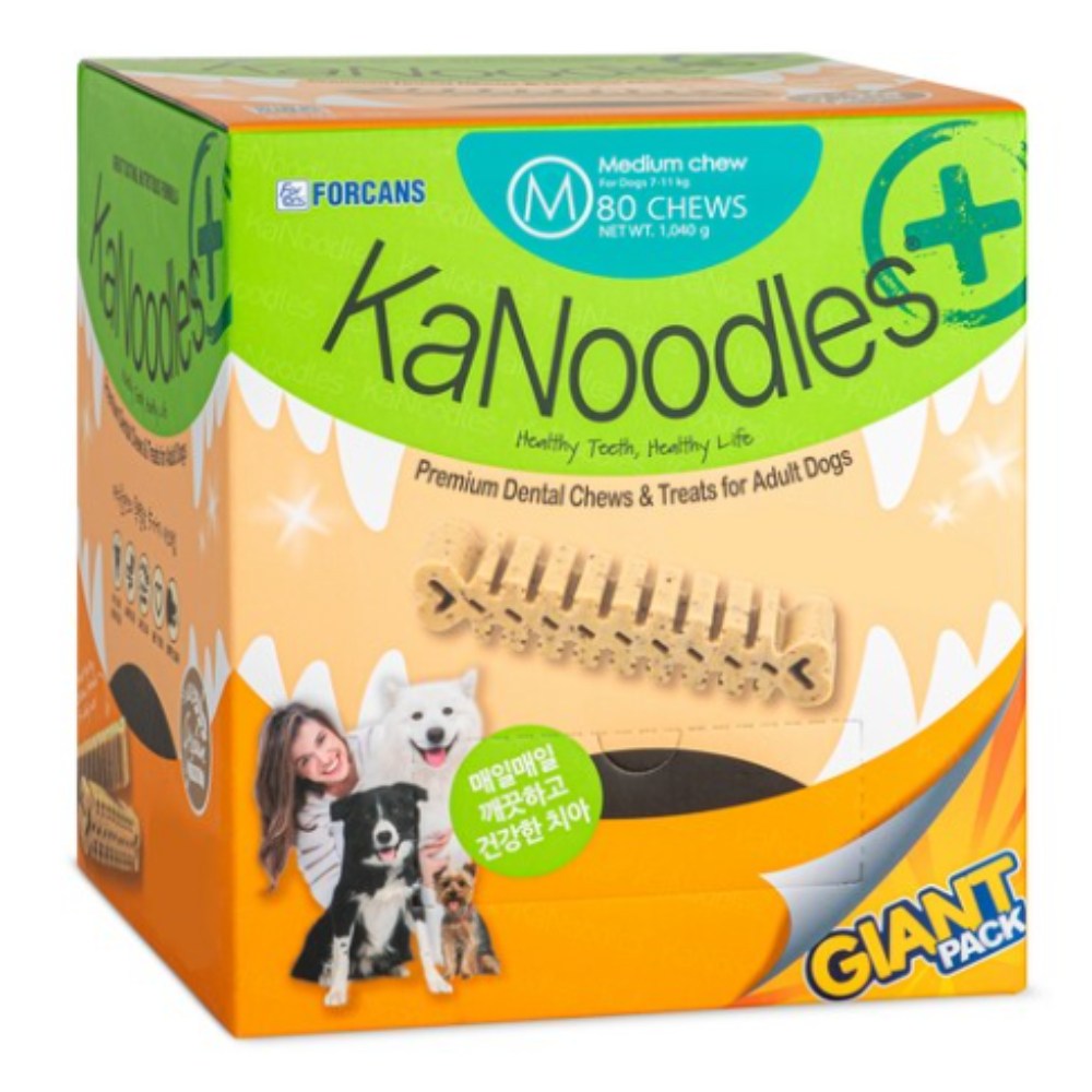 포켄스 강아지 카누들 플러스 필로팩 대용량 덴탈껌 M 80p 359,700원