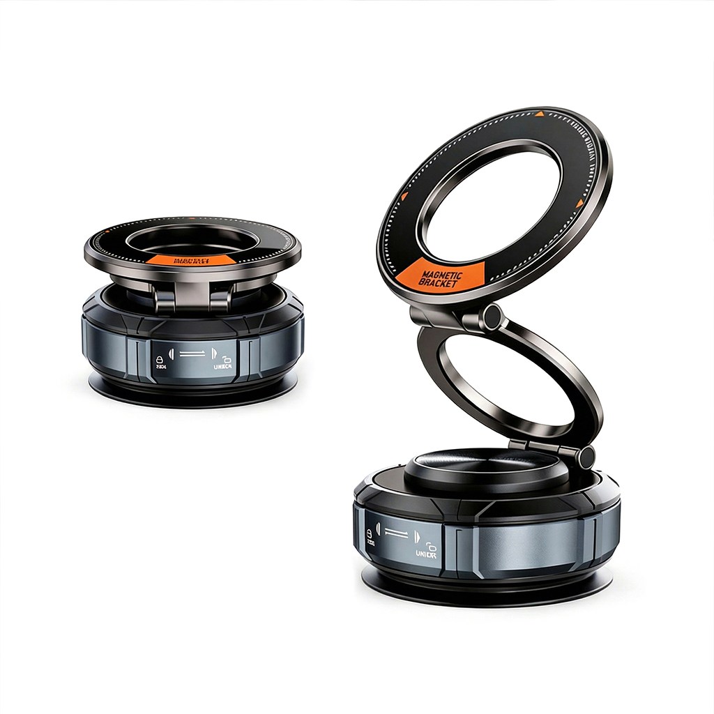 ROYAI ONE 진공 흡착 접이식 맥세이프 차량 거치대 360도 회전 차량용 핸드폰거치대 12,900원