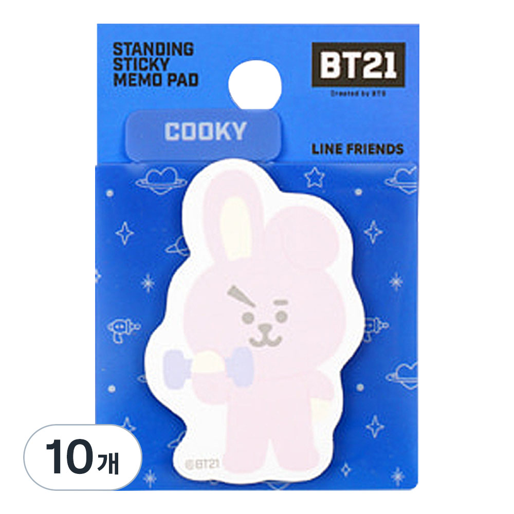 스튜디오에잇 BT21 투명 스탠딩 점착 메모지 쿠키 23,750원