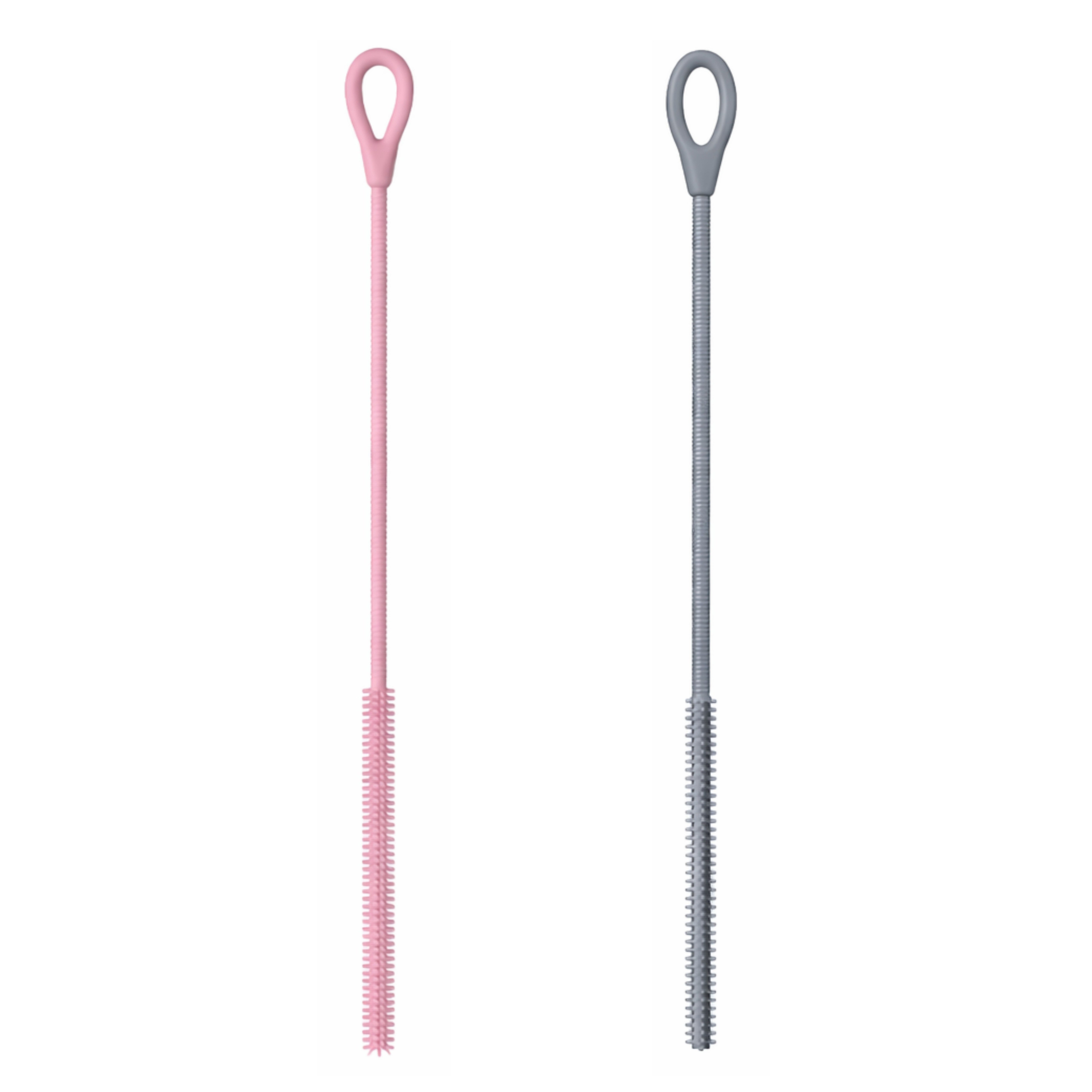 별오점 부드러운 실리콘 빨대 브러쉬 세척솔, 핑크,그레이, 2개 6,900원