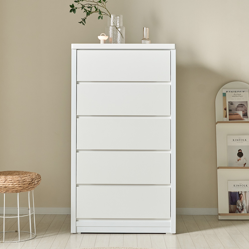 코코미 리얼빅 E0등급 800 5단 칸칸 속깊은 서랍장 대형 광폭 드레스룸 옷수납장, 5단, 화이트 189,000원