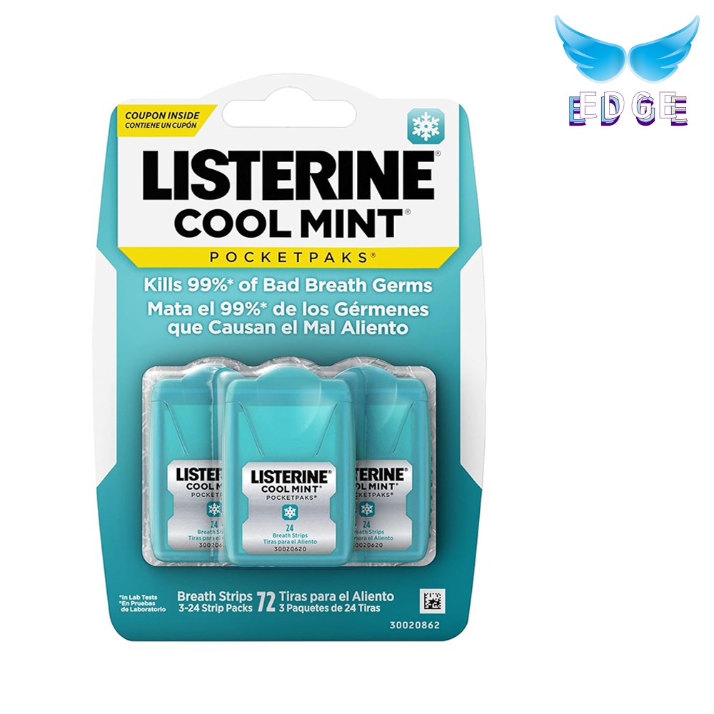 [엣지] 리스테린 쿨민트 후레쉬 버스트 포켓팩 휴대용 필름 브레스 스트립 구강청결제 입냄새 구취 제거제+리뷰 사은품 증정 13,300원