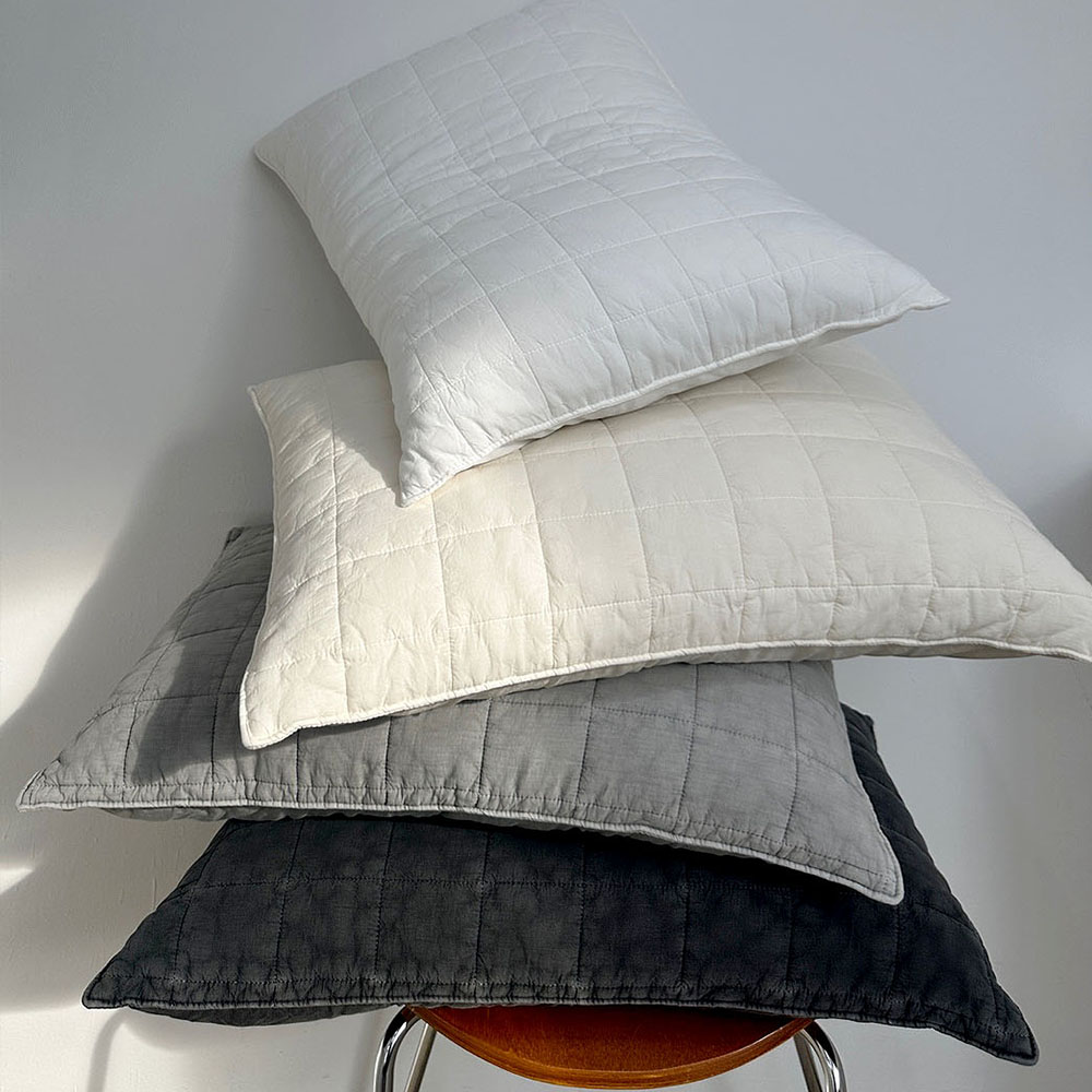 라온이브 순면 무형광 워싱 항균 사각누빔 베개커버 베갯잇 14,500원