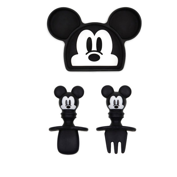 범킨스 디즈니 실리콘 흡착식판 + 베이비 스푼 + 포크 세트, 미키, 1개, 현재가 40,350원