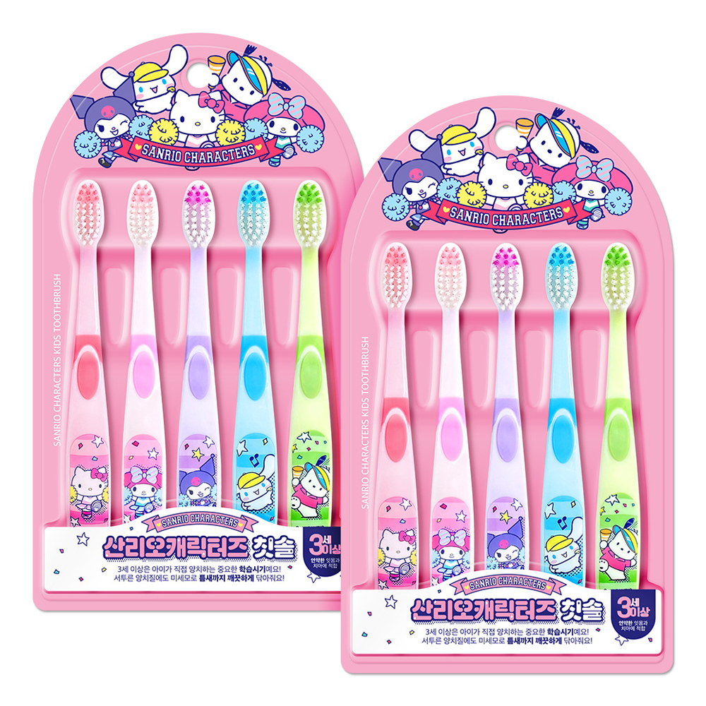 아텍스 산리오캐릭터즈 유아 칫솔 STEP2 5종 세트 6,900원