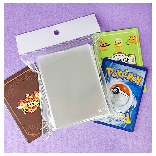 [독스퍼] 포켓몬카드 슬리브 카드 보관용 투명 비닐 팩 30매, 50매, 100매, 200매 선택 1,000원