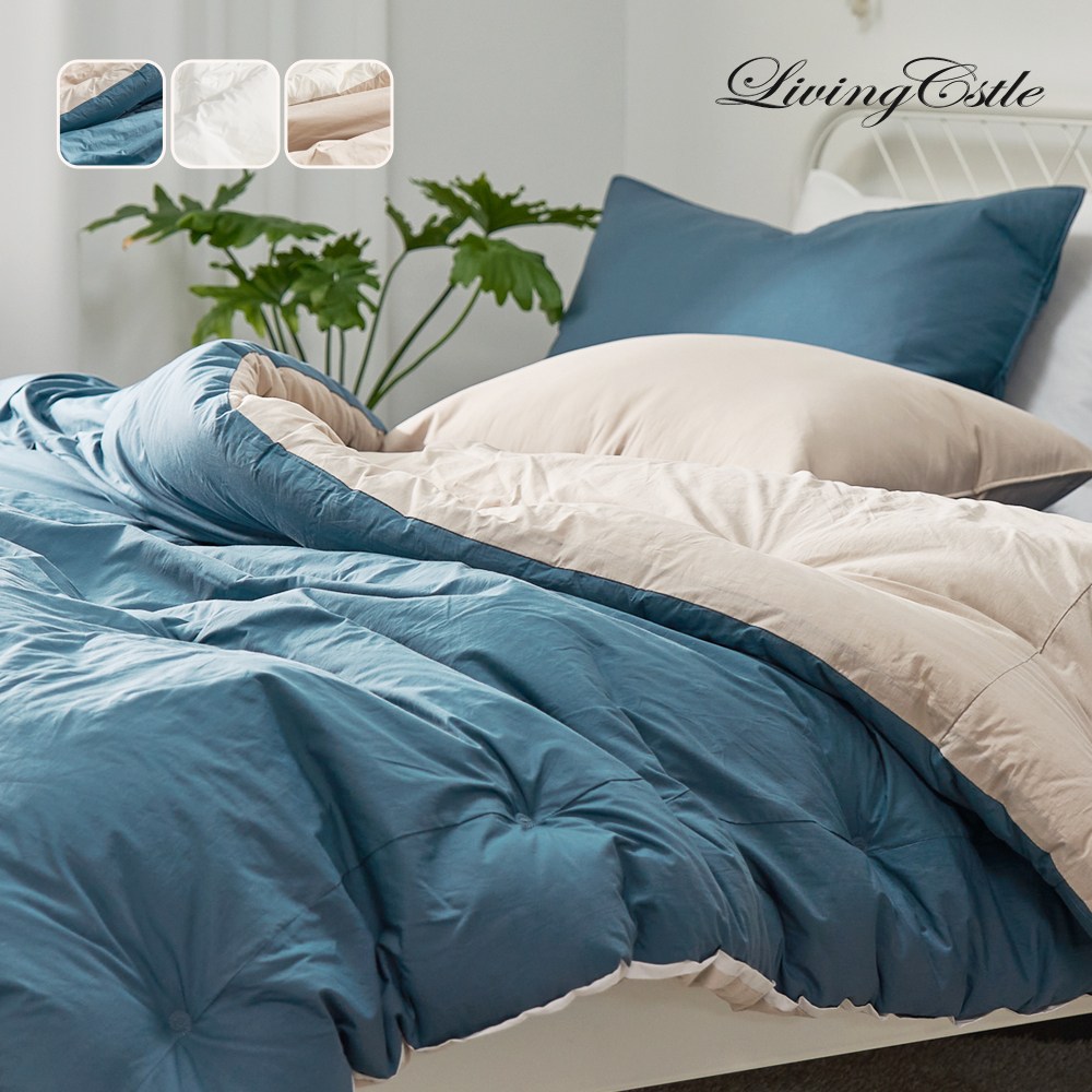 [국산] 리빙캐슬 마일드 100수 초고밀도 워싱 순면 차렵이불 102,900원