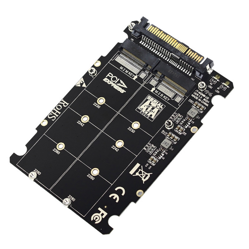 2 in 1 M.2 NVME SATA U2PCB M.2 NVME SSD 키 M 키 B SSD to U.2 SFF-8639 어댑터 PCIE M2 변환기 데스크탑 컴퓨터 부품 11,380원