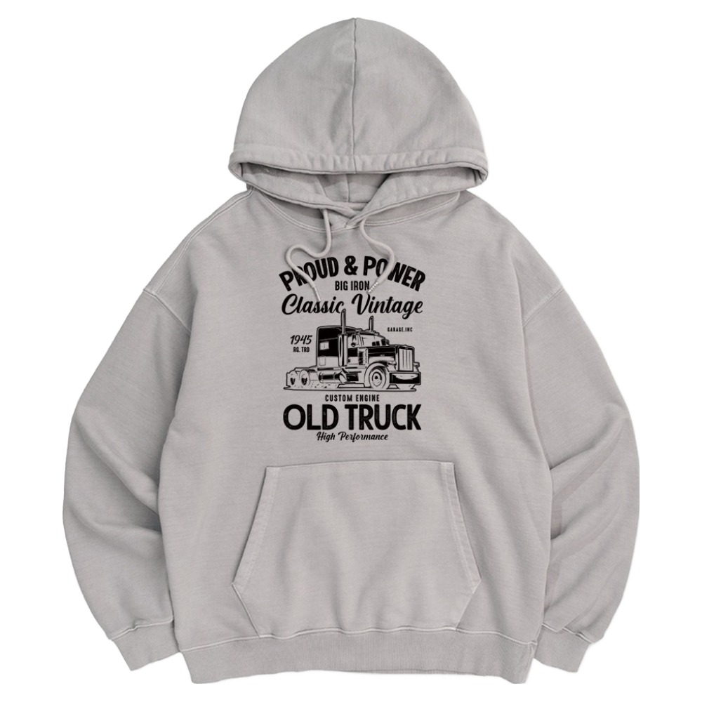일루소 남여공용 600G 피그먼트 올드트럭 후드티 52,800원