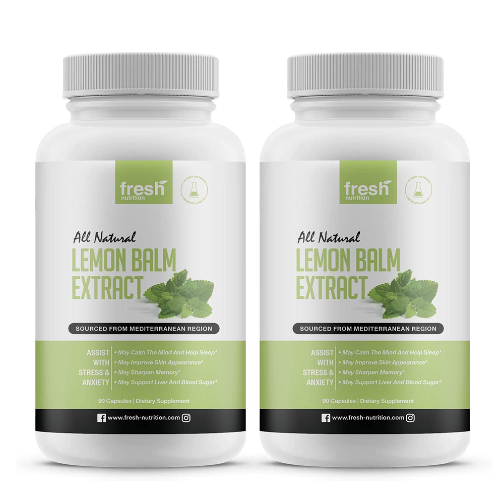 프레쉬뉴트리션 Fresh Nutrition 레몬밤 추출 600mg 90캡슐, 90정, 2개 102,200원