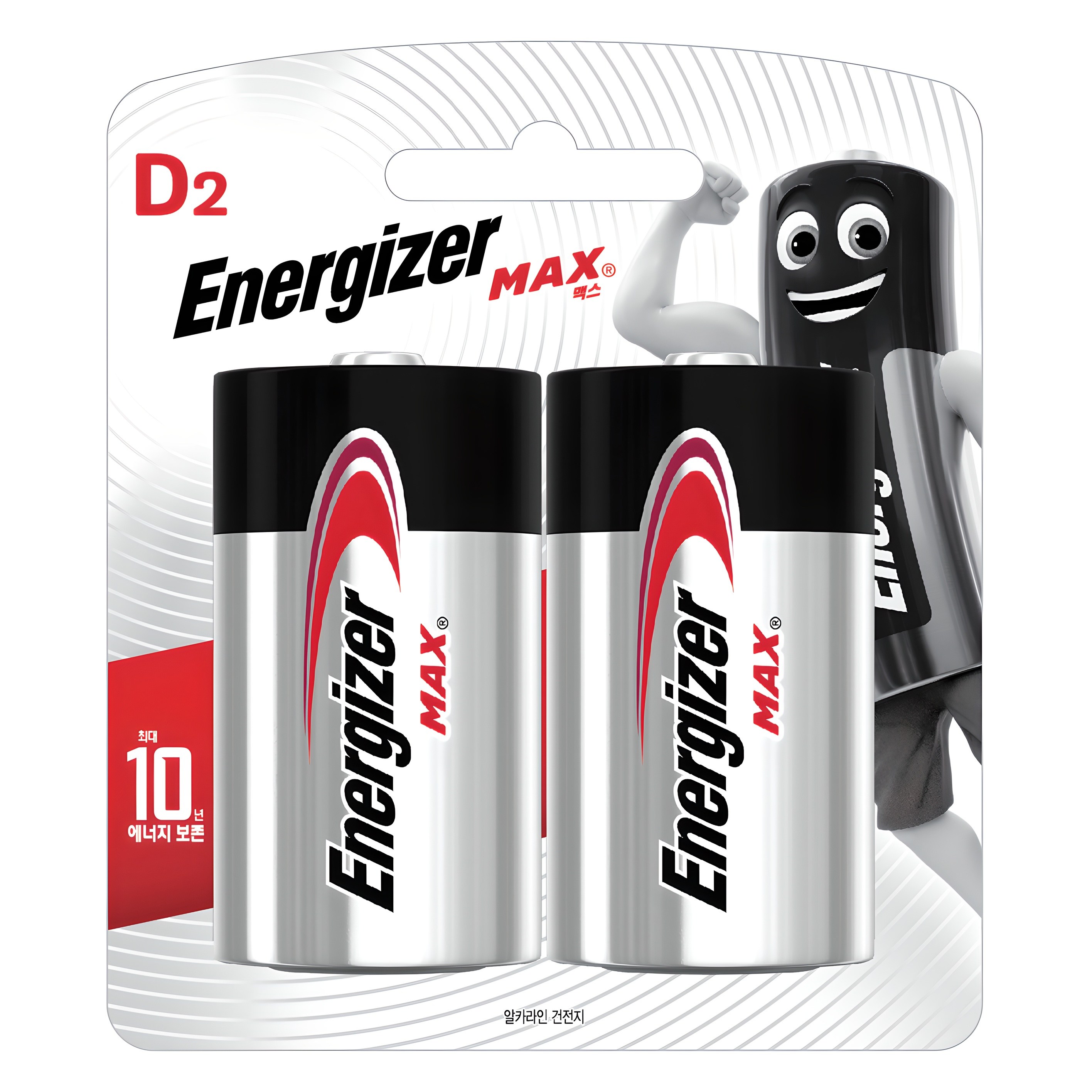 에너자이저 알카라인 맥스 D형 건전지, 2개입, 1개 5,800원