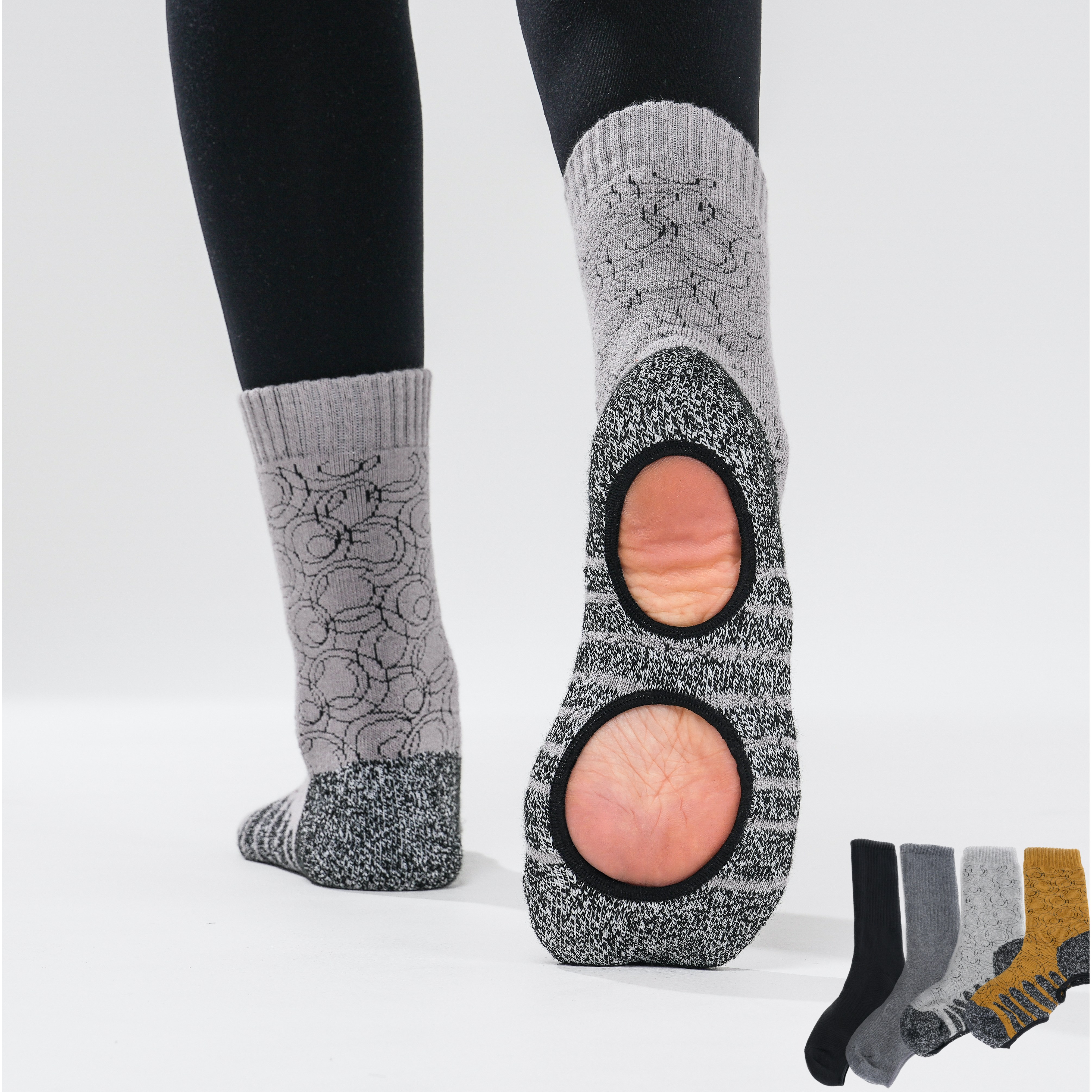 [4개 세트] 겨울 맨발걷기양말 어싱양말 접지양말 보온 맨발양말 상품 2 44,000원