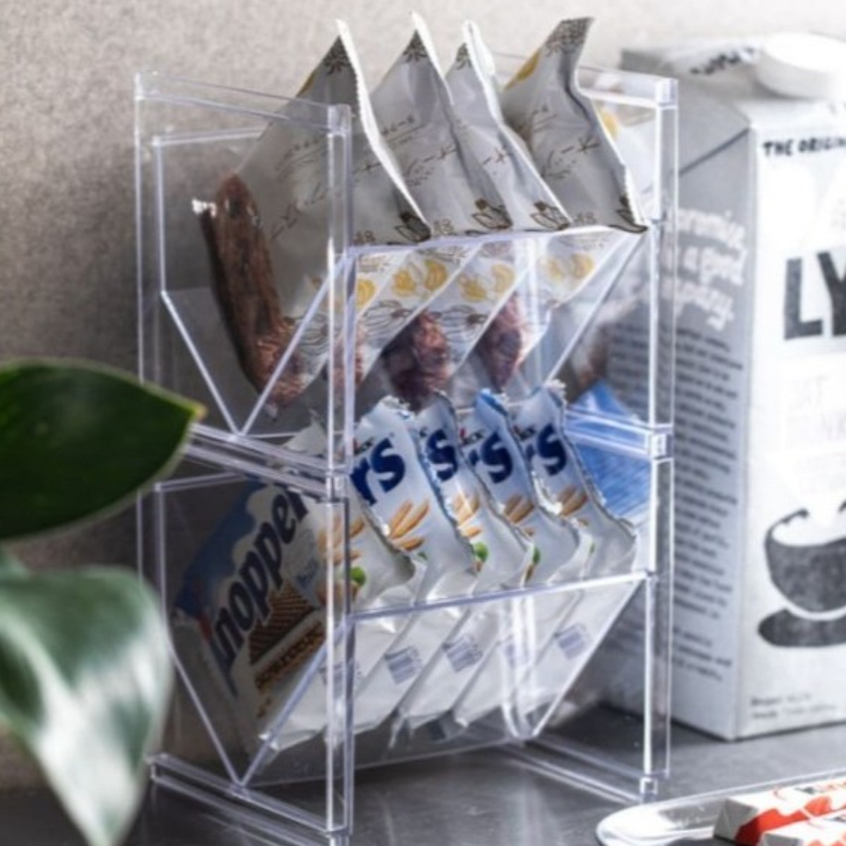 [디아이디몰] 탕비실정리함 티백 커피 홈카페 정리함, 클리어투명 11,900원