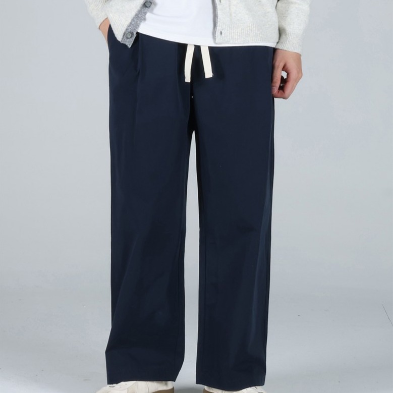 이브클로젯 남성용 빅사이즈 핀턱 와이드 코튼 밴딩 팬츠 6702-1 62,190원