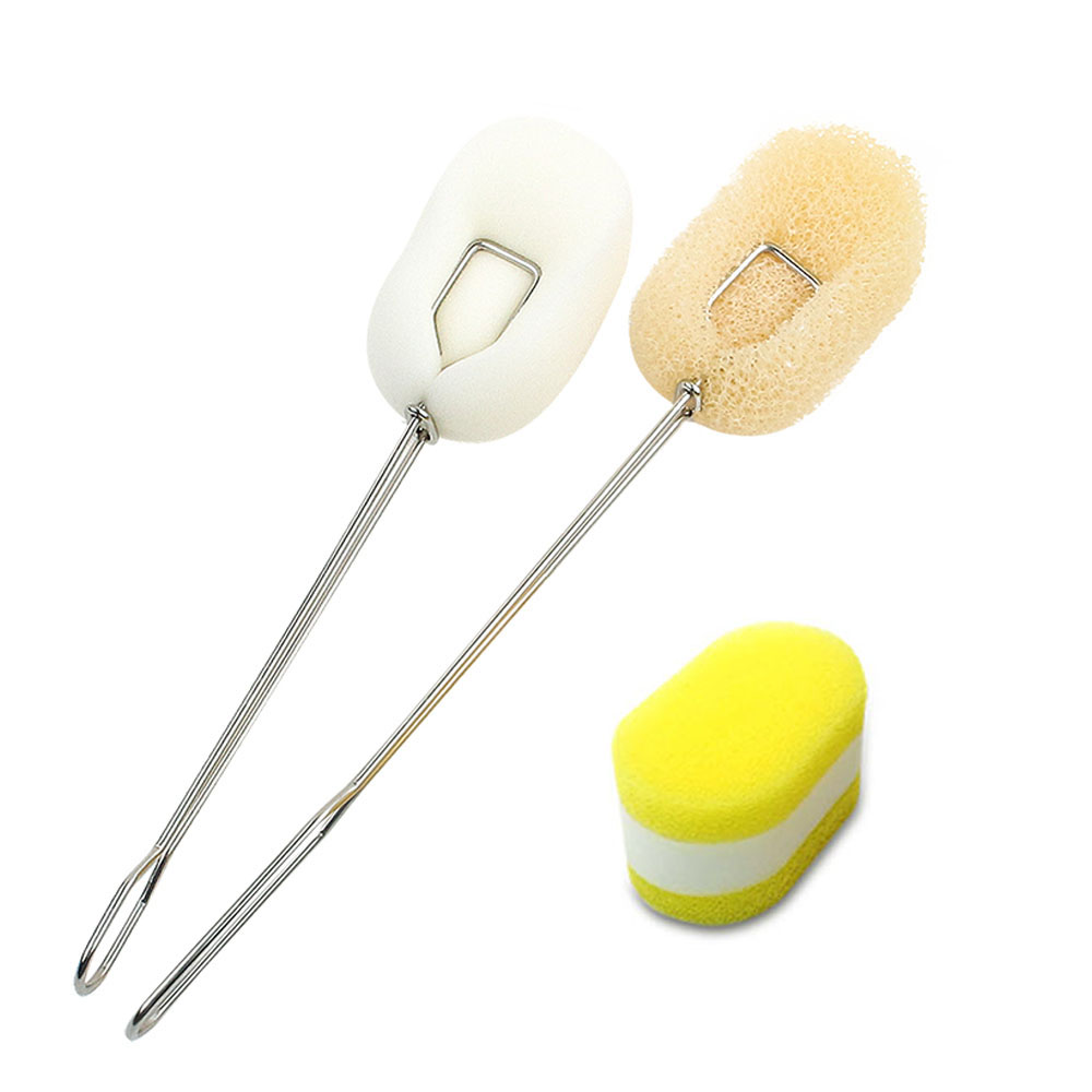 하이비 교체형 스텐 손잡이 병 세척솔 세트, 혼합색상, 1세트 12,800원