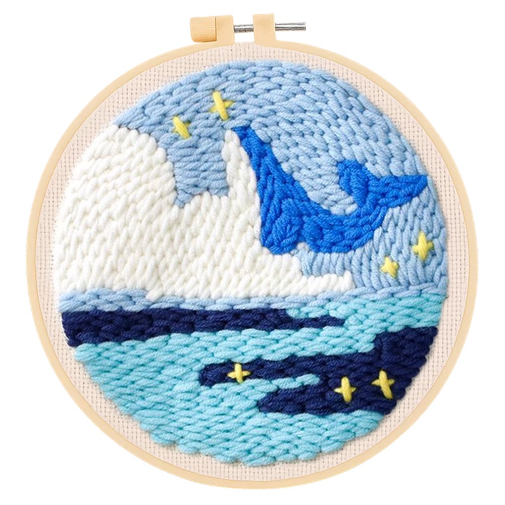 투데이리빙 DIY 펀치 니들 자수 세트 초보자 힐링 취미 뜨개질 만들기 감성 털실 펀칭 공예 십자수 키트 귀여운 원형 소품 액자 프레임 9,900원