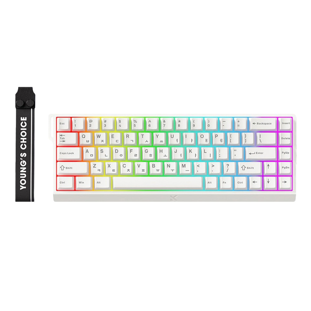 프리플로우 MCHOSE Ace68 8k 래피드 트리거 자석축 게이밍키보드, 화이트, 단일상품, 퀵실버 69,900원