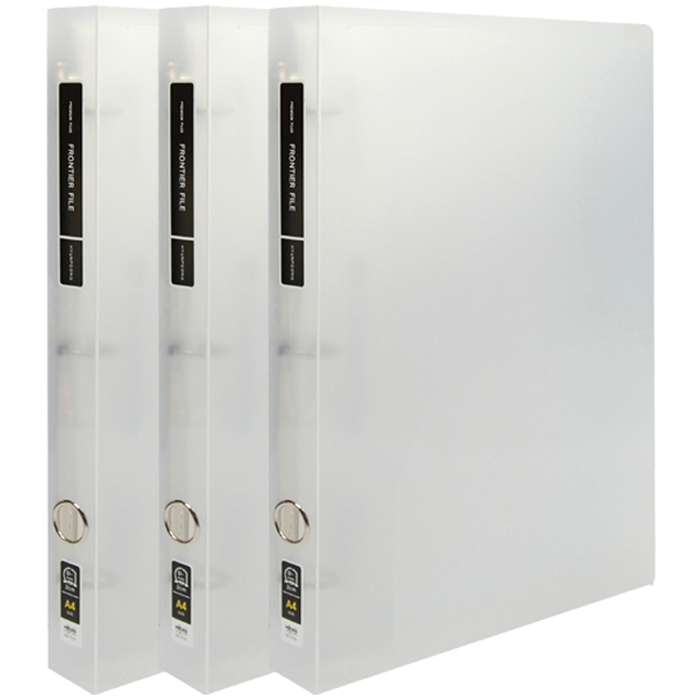 마이다스 투명 프론티어 프리미엄 D링 바인더 A4 3공 2cm, 백색, 3개 10,480원