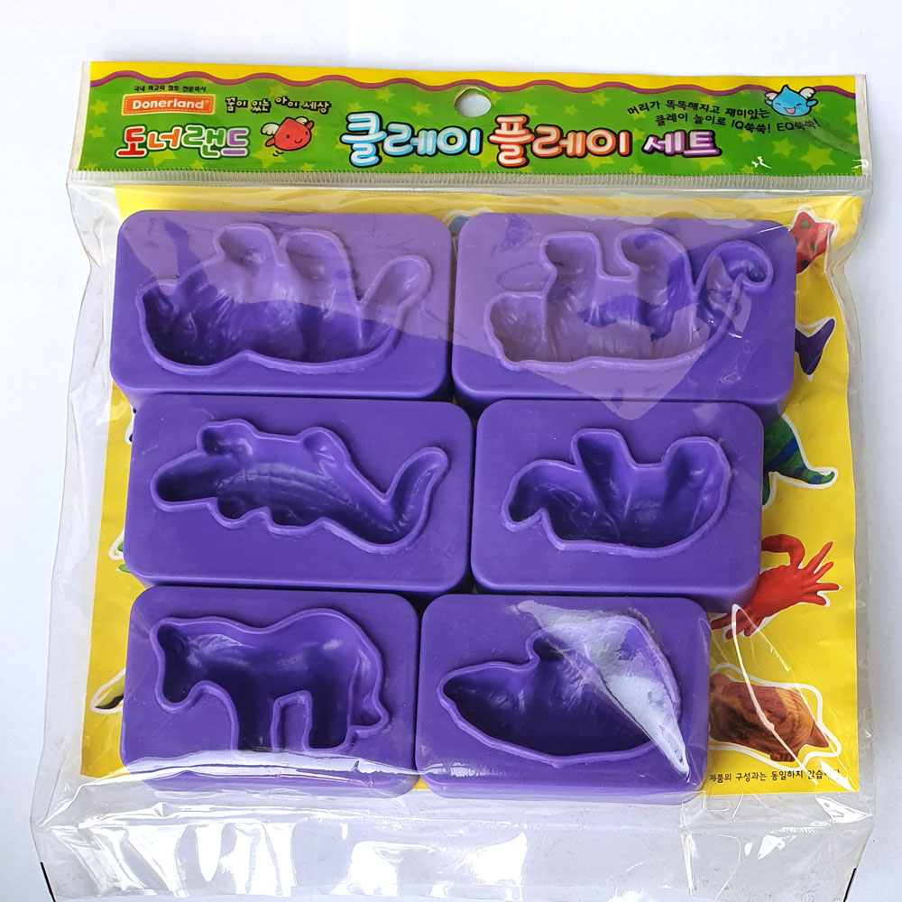 점토도구 사각동물찍기/ 도너랜드 클레이 찰흙 지점토 공예재료 작업도구 어린이 학생용 미술수업준비물 3,500원