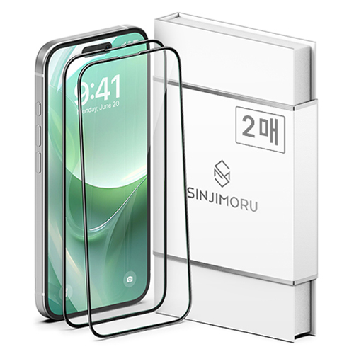 신지모루 풀커버 하이브리드 강화유리 휴대폰 액정보호필름 2매입, 1세트 8,930원