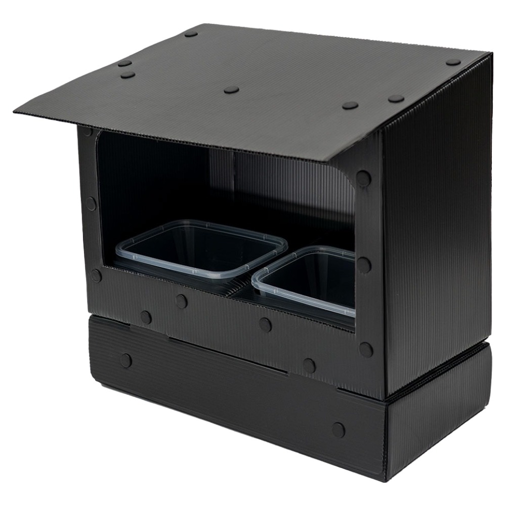 뽀시래기 길고양이 급식소 야외용 하우스, 블랙, 1개 26,800원