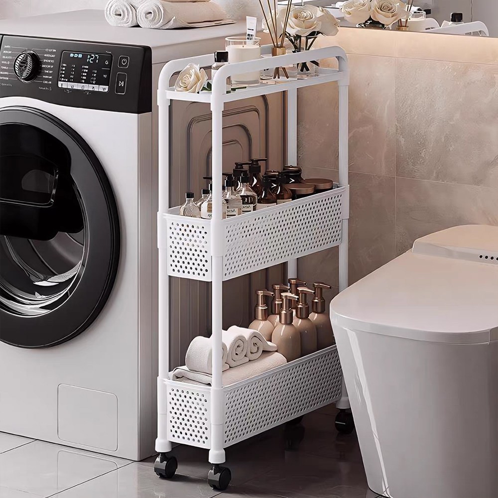 하루꿈 슬림형 이동식 틈새수납장 다용도 플라스틱 서랍장 트롤리 선반 11,520원