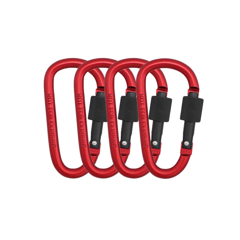 스크류 게이트가있는 카라비너 클립 4Pcs 카라비너 하이킹 클립 7mm 직경 알루미늄 막대 야외 캠핑 장비 8,200원
