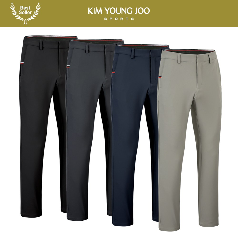 김영주스포츠 남성 스판 일자핏 골프 팬츠 봄 가을용 MP6031, 현재가 39,900원