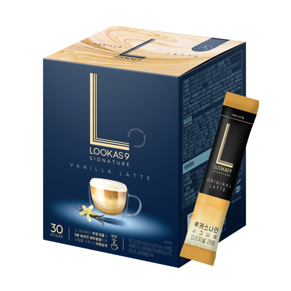 <꾼들>루카스나인 바닐라 라떼30T+ 오리지널라떼1T 15,440원