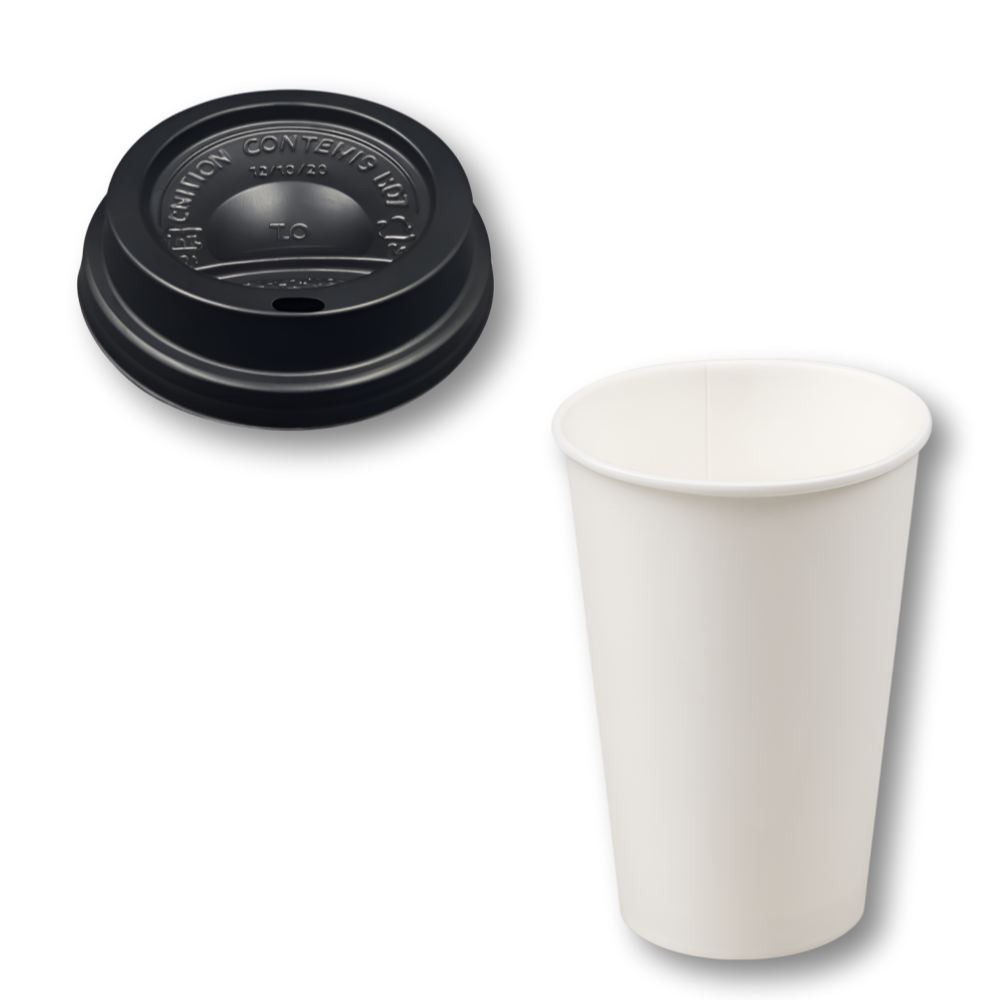 AF 490ml 16온스 종이컵 리드 세트 카페용품 1000개입 검정 타공 뚜껑, 1개, 1000개, 빨아들이는 뚜껑 81,300원