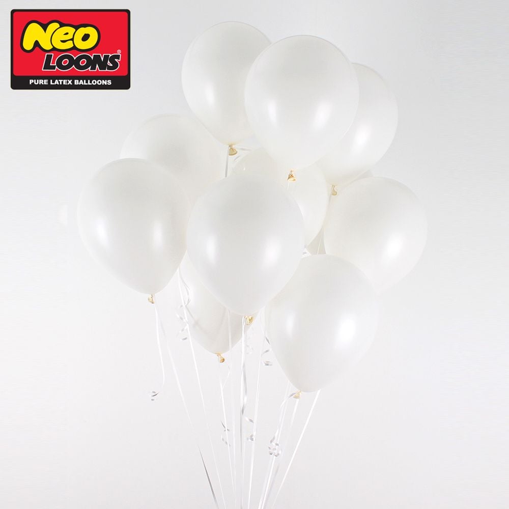 네오텍스 25cm 일반 화이트 라운드 풍선 100개입 pow+1974Qb 11,470원