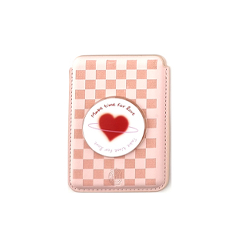 업히브 오토팡 맥세이프 카드지갑 핸드폰 거치대 카드케이스, 1개, 핑크-하트 12,680원