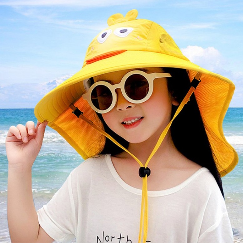 믹스어블 어린이 넓은 챙모자 햇빛가리개 자외선 차단 뒷목커버 썬햇 플랩캡 18,900원