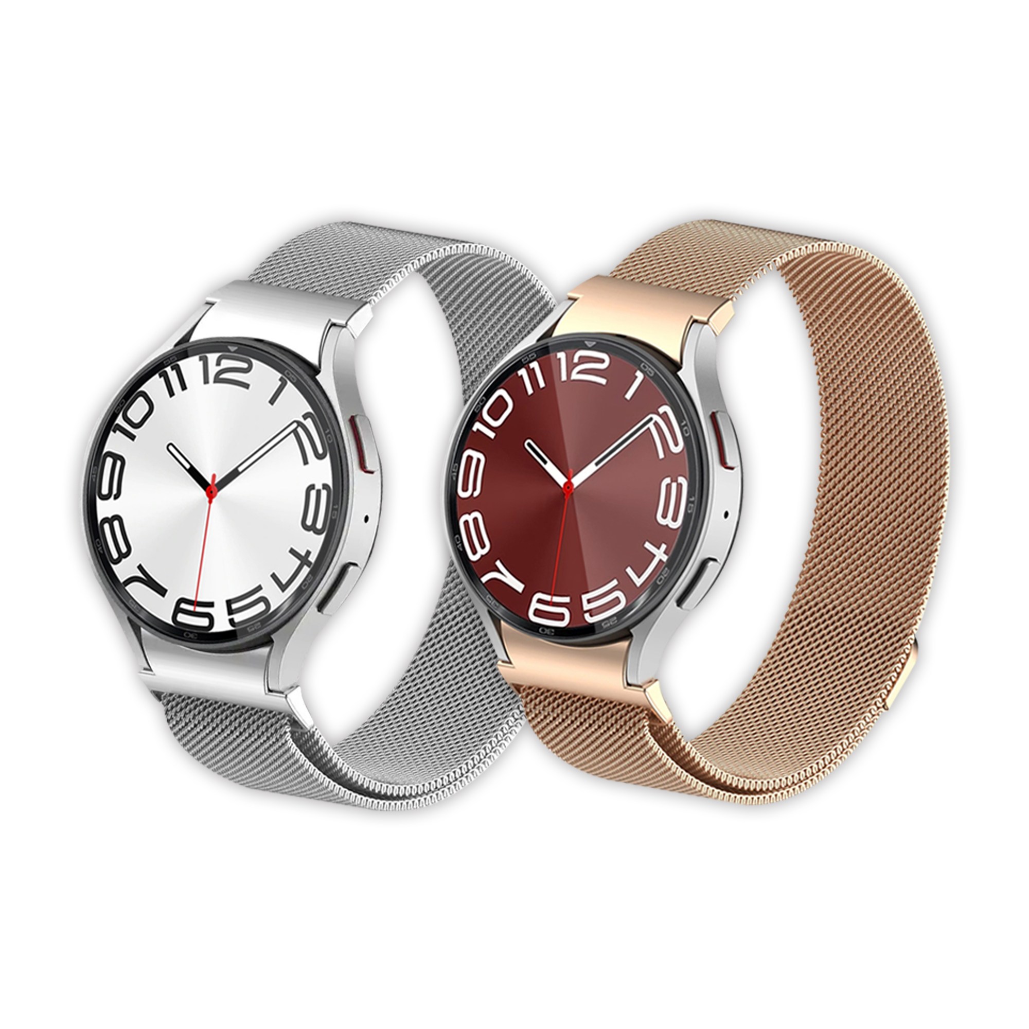 아이메이드잇 갤럭시워치 호환 2개입 세트 밀레니즈루프 스트랩, 02.실버 + 로즈골드, 1개 15,400원