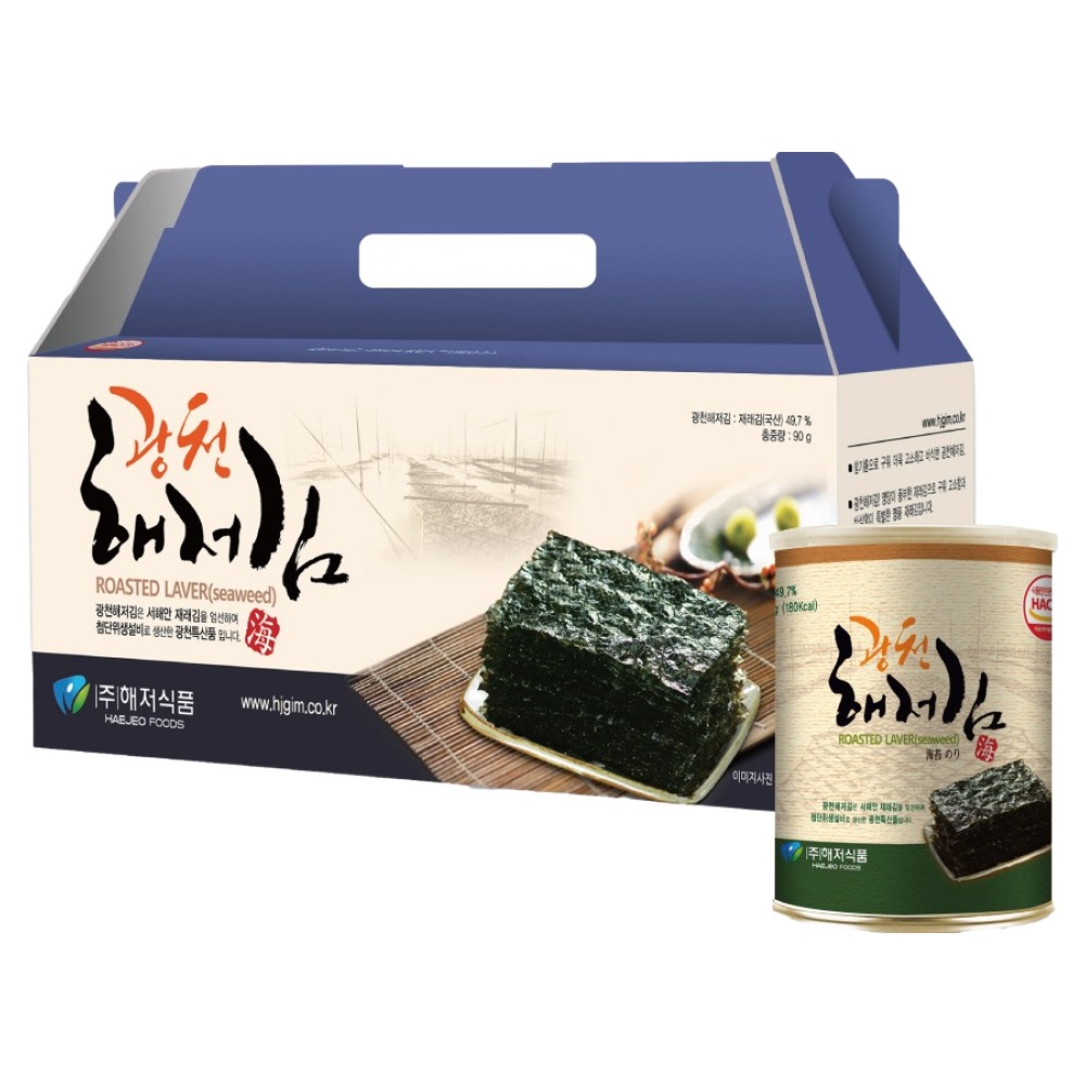 해저식품 광천해저김 캔3호 30g x 3p 선물 세트 8,090원