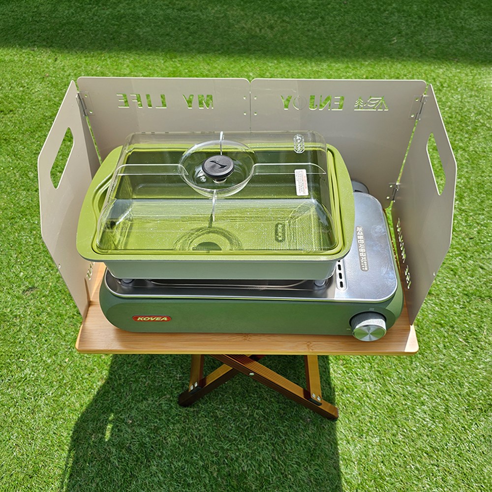 캠프맨 캠핑 가스 버너 바람막이 가림막 구이바다 올인원 가능, 아이보리, 1개 11,400원