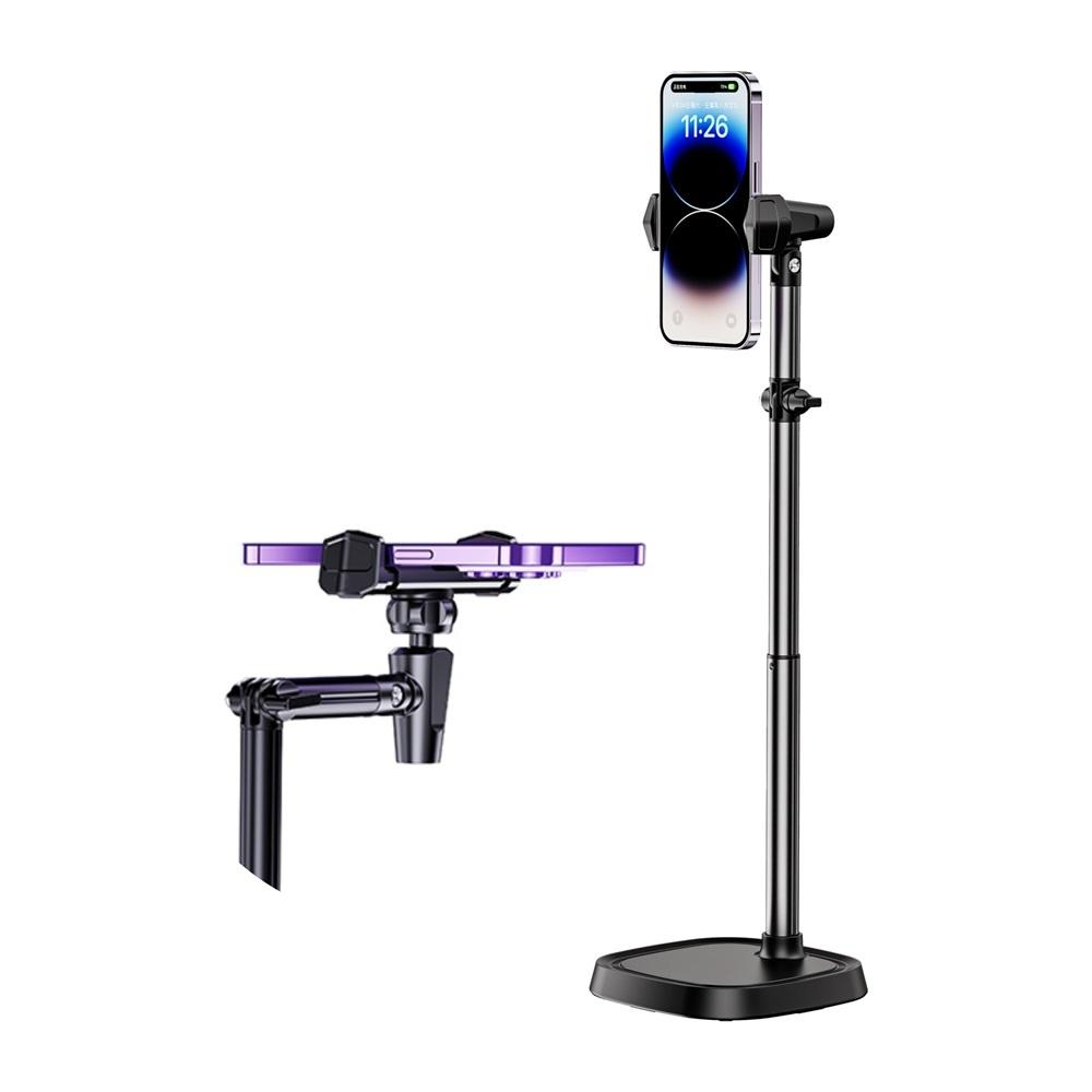 탁상용 핸드폰 거치대 책상용 스마트폰 스탠드 휴대폰거치대 촬영 방송 항공샷 각도 조절 자웃자is, 1개, 블랙 19,900원