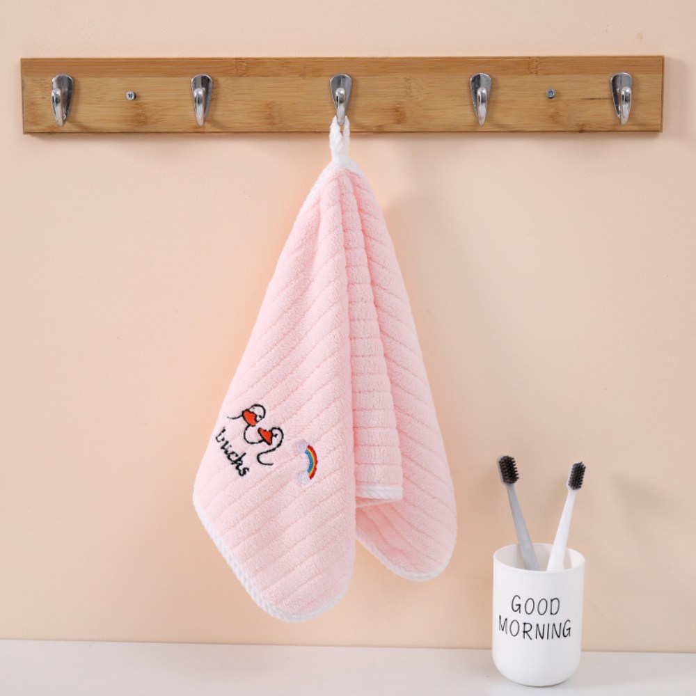 하글 주방 걸이식 오리 핸디 타월 손 고리수건 핸드타올, 2개, 핑크 6,900원