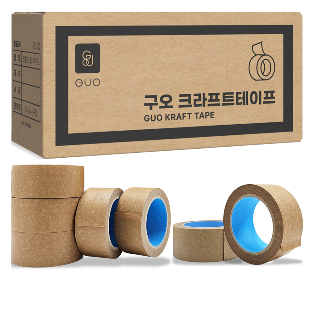 구오 종이 크라프트 찢어쓰는 박스 테이프 무광 48mm x 40m 69,600원