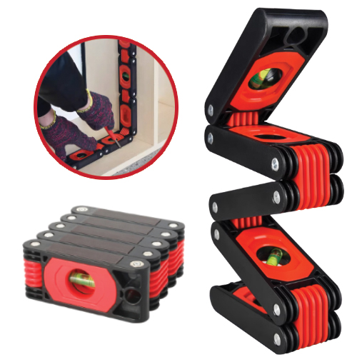 뉴픽 5단 접이식 자석 수평계 수평자  측정기 다기능 눈금자 24,790원