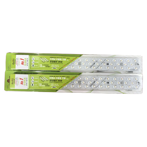 꾸미라이팅 OSRAM칩 LED모듈 25W 포밍램프 일체형 LED형광등 단자 2p + 스페이서 3p 세트, 주광색, 2세트 21,000원