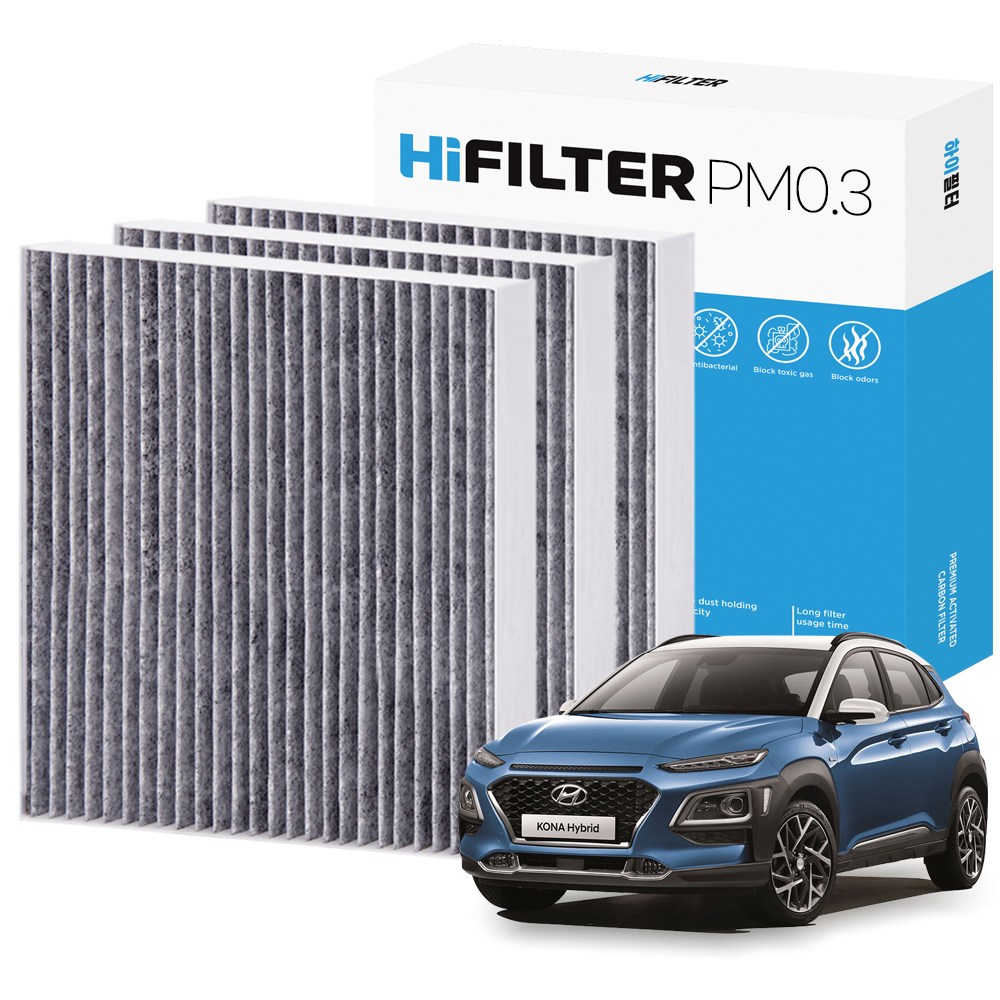 2+1 하이필터 PM 0.3 활성탄 자동차 에어컨 필터 현대 12,900원