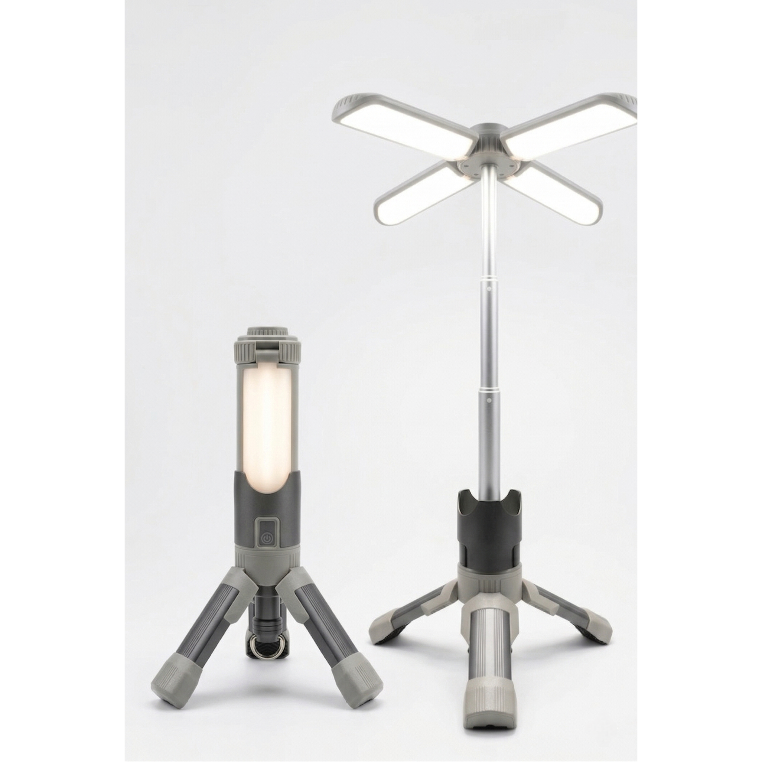 멀티 캠핑 랜턴 LED 스탠드 충전식 캠핑등 P50 고출력 접이식 삼각대 작업등 차박 조명, 1개, 2단, 혼합 39,000원