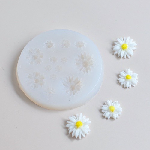 수제몰드 - 플라워 사이즈 혼합 데코 13구 , 캔들석고몰드 4,490원