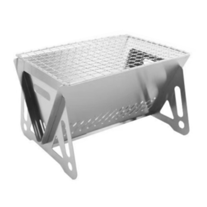 나홈 초경량 아웃도어 직사각 접이식 캠핑 화로대 실버 7,900원