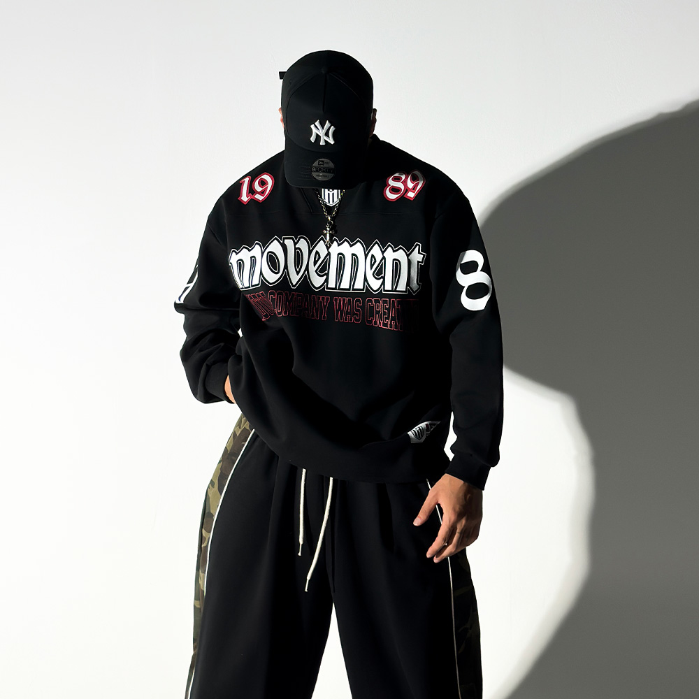 1989 무브 럭비 맨투맨 빅사이즈 오버핏 짐웨어 럭비티 남자 커플티 블록코어 도프룸 54,270원