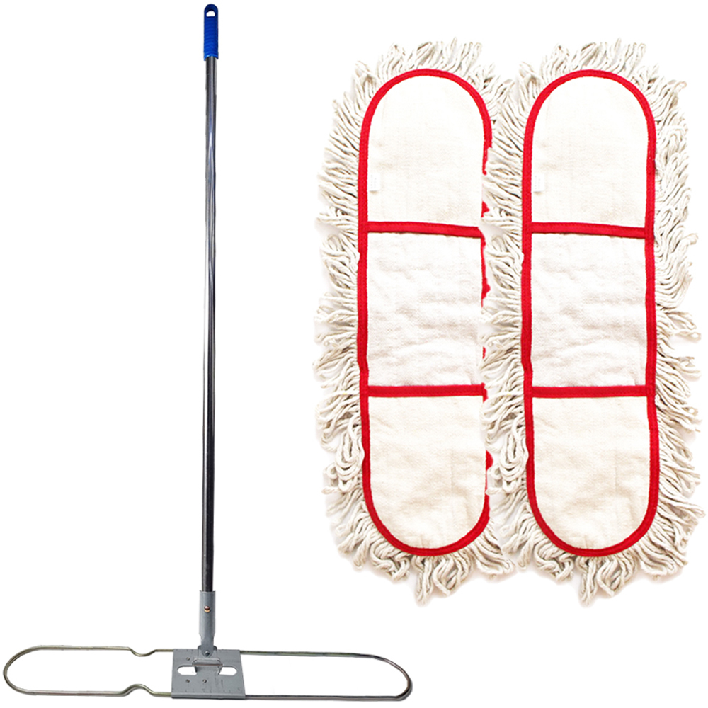 월드크린 리스킹 물걸레 백색 90cm x 2p + 판 + 스텐자루, 1세트 18,960원