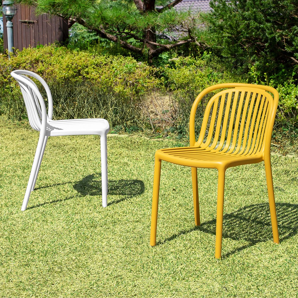 몬스 체어 4개 실내 야외 테라스 카페 인테리어 의자, 옐로우, 4개 136,000원