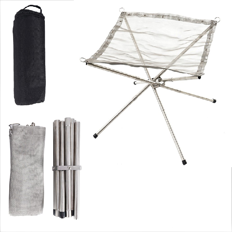 FP2 - 캠핑 2단접이식 신형 메쉬 화로대 경량 미니 불멍 화로 난로 스토브 바베큐 9,900원